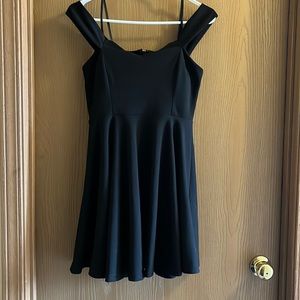 Womens off the shoulder black Dress